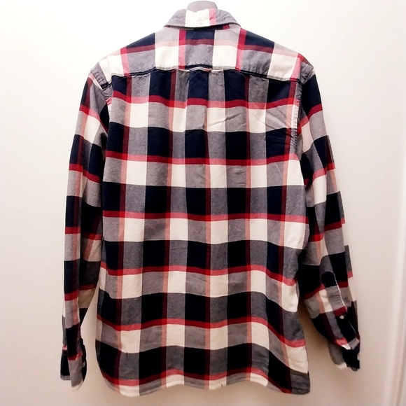 J.Crew long Sleeved checkered sz M - Picture 3 of 6